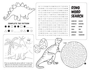 Dino Kids Menu