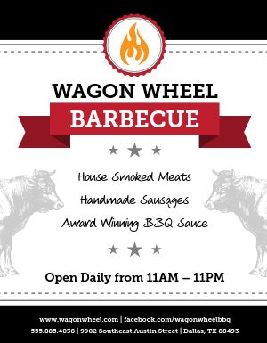 BBQ Restaurant Flyer