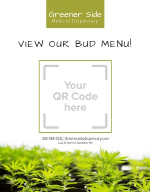 Dispensary QR Code Signage