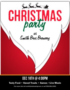 Christmas Party Restaurant Flyer 