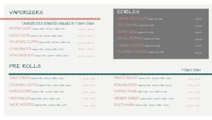 Plain Dispensary Digital Menu Board