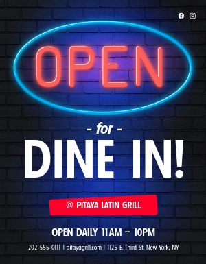 Open Sign Flyer