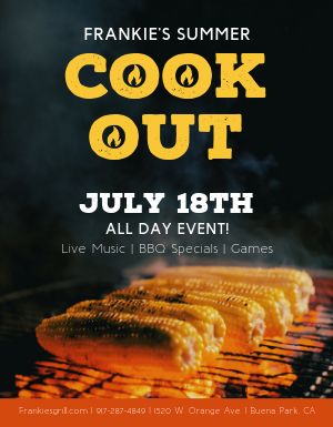 Summer Cookout Flyer