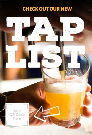 Taplist Table Tent