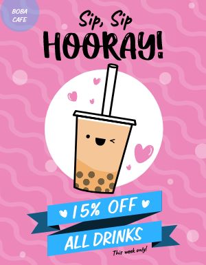 Bubble Tea Specials Flyer