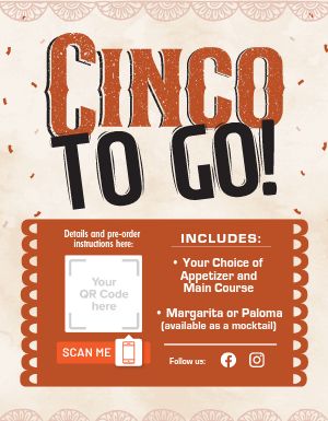 Cinco To Go Flyer