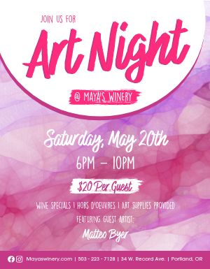 Art Night Flyer