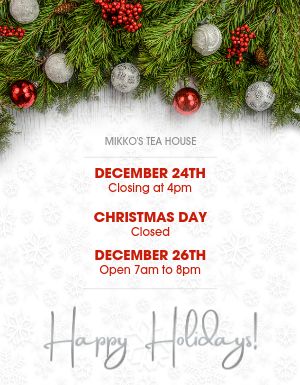 Christmas Hours Flyer