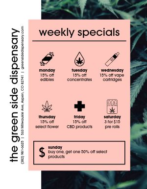 Dispensary Specials Flyer