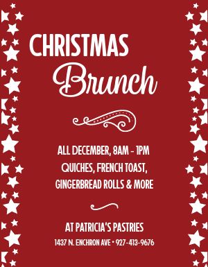 Christmas Brunch Flyer