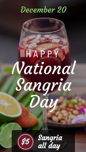 Sangria Day Facebook Story