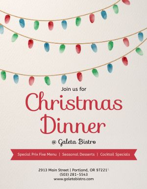 Christmas Special Meal Flyer