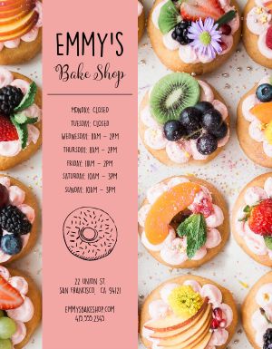 Bakery Hours Flyer