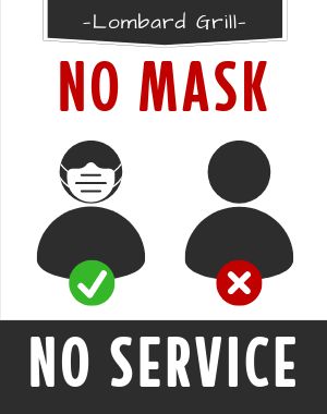 Restaurant Mask Signage