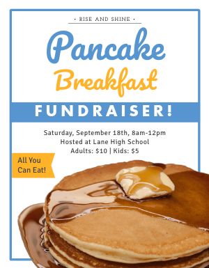 Breakfast Fundraiser Flyer