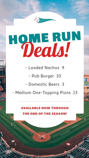 Baseball Deals Facebook Story