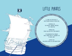 Pirate Ships Kids Menu