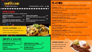 Dynamic Mexican Digital Menu