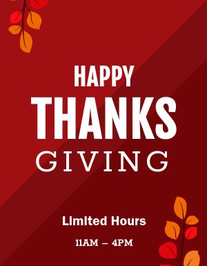 Red Thanksgiving Flyer