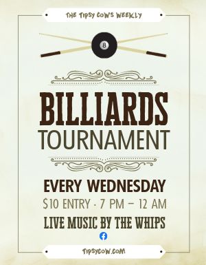 Billiards Flyer