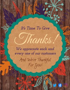 Thanksgiving Customer Flyer