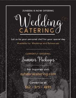 Cater Wedding Flyer