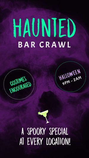 Bar Crawl Halloween FB Story