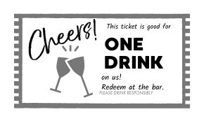 Cheers Drink Ticket