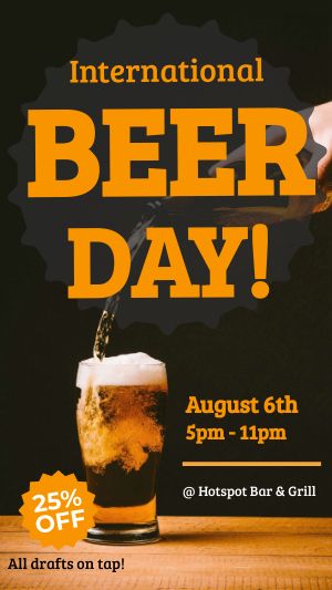 International Beer Day Facebook Story