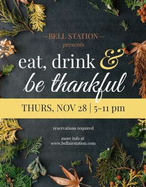 Thanksgiving Eats Flyer