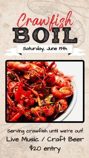 Crawfish Boil Facebook Story