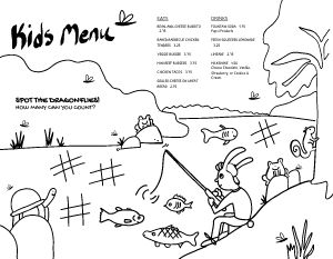 Outdoor Kids Menu