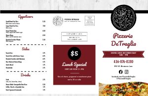 Pizza Menu Mailer