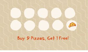 Zig Zag Pizza Loyalty Card