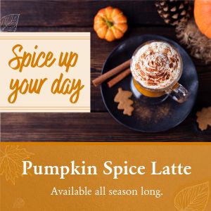 Pumpkin Latte Instagram Post