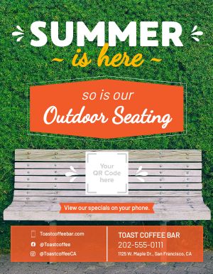 Summer Seating Signage