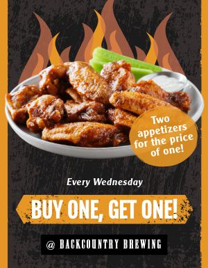 Wings Specials Flyer