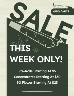 Dispensary Sale Flyer