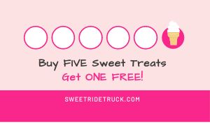 Pink Food Truck Loyalty Card