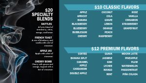 Hazy Hookah Digital Menu Board