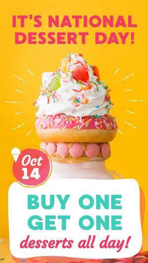 Dessert Day Promo Facebook Story