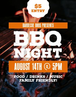 BBQ Night Flyer