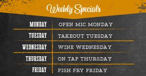 Weekly Specials FB Post