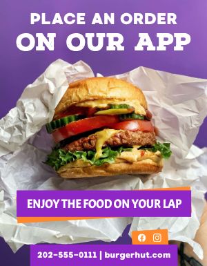 Burger App Flyer