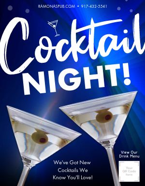 Cocktail Night Flyer