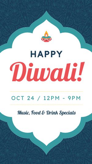 Blue Diwali FB Story