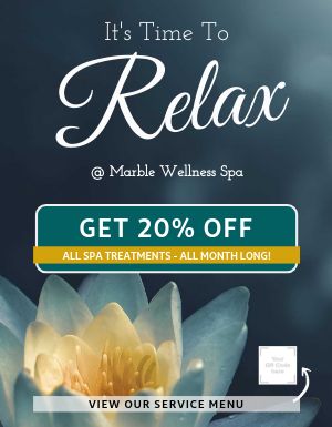 Spa Discount Flyer