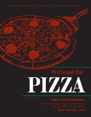 Promotional Pizza Flyer