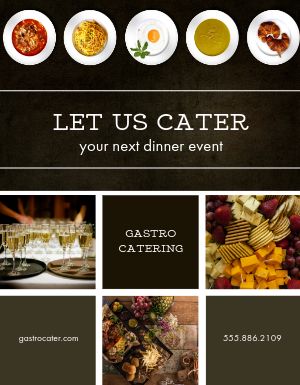 Dinner Catering Flyer