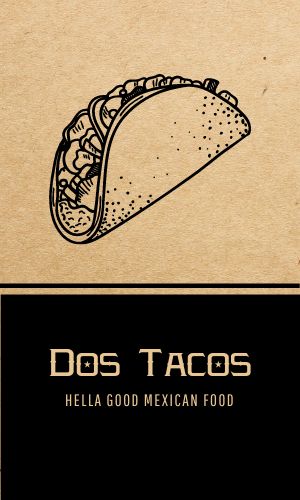 Simple Taco Business Card